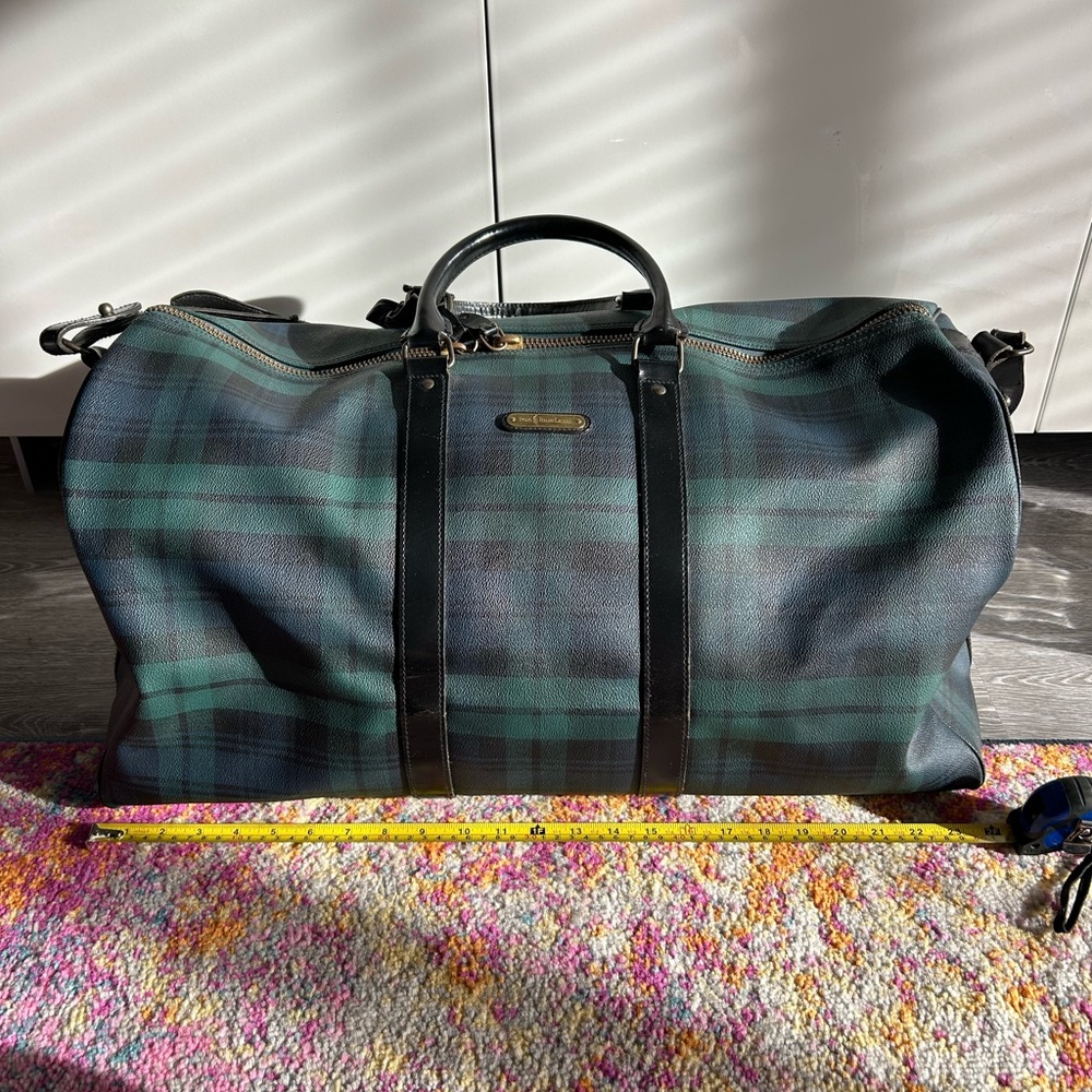 Ralph Lauren Tartan Plaid Keepall Duffel